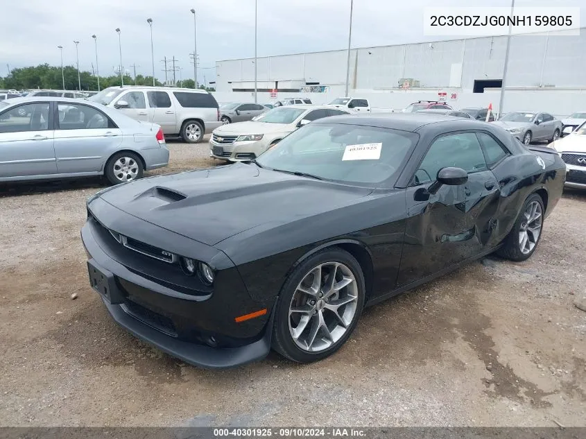 2022 Dodge Challenger Gt VIN: 2C3CDZJG0NH159805 Lot: 40301925