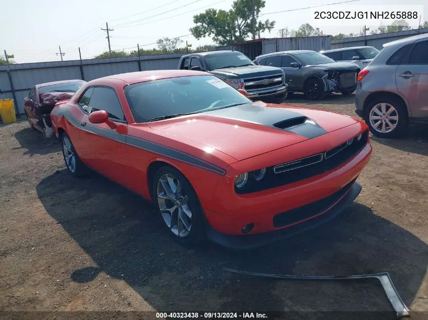 2022 Dodge Challenger Gt VIN: 2C3CDZJG1NH265888 Lot: 40323438