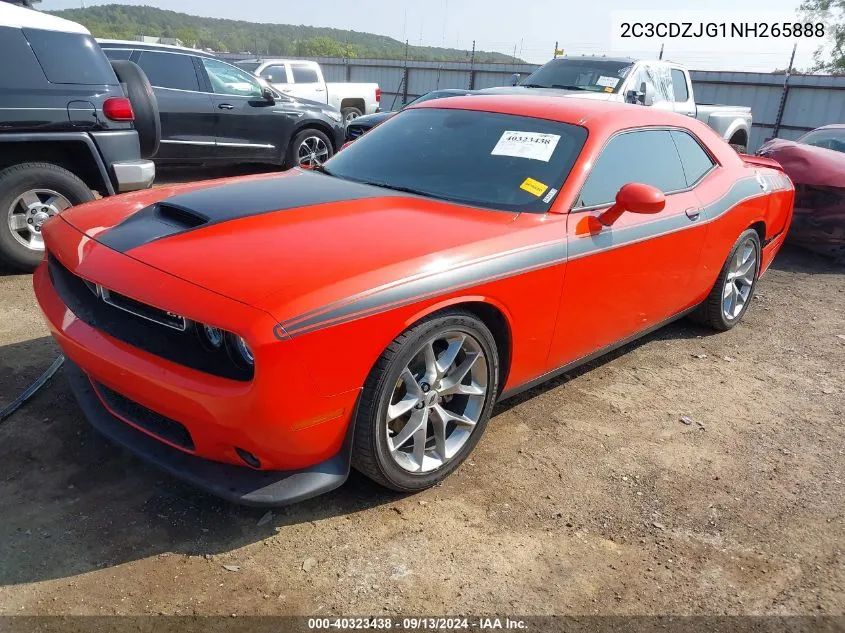 2022 Dodge Challenger Gt VIN: 2C3CDZJG1NH265888 Lot: 40323438