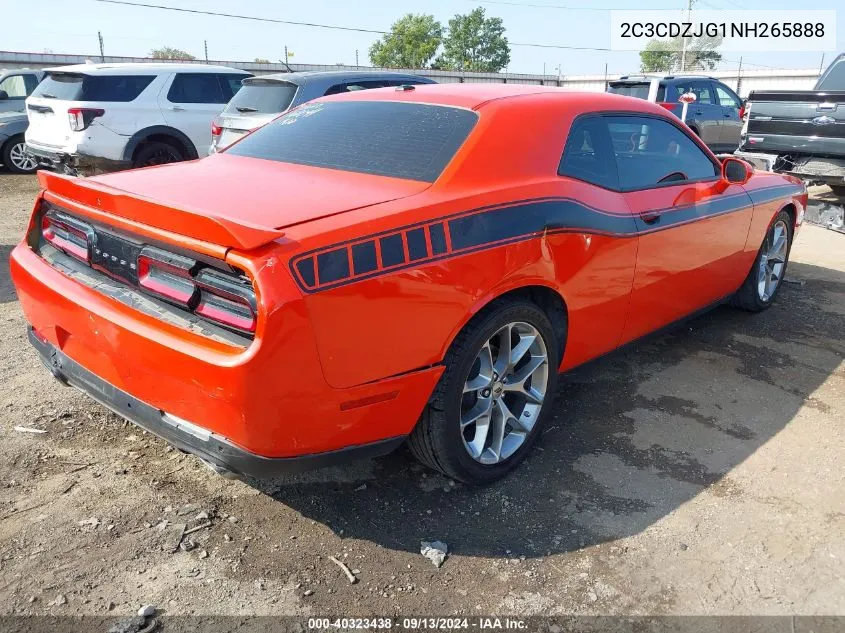 2022 Dodge Challenger Gt VIN: 2C3CDZJG1NH265888 Lot: 40323438