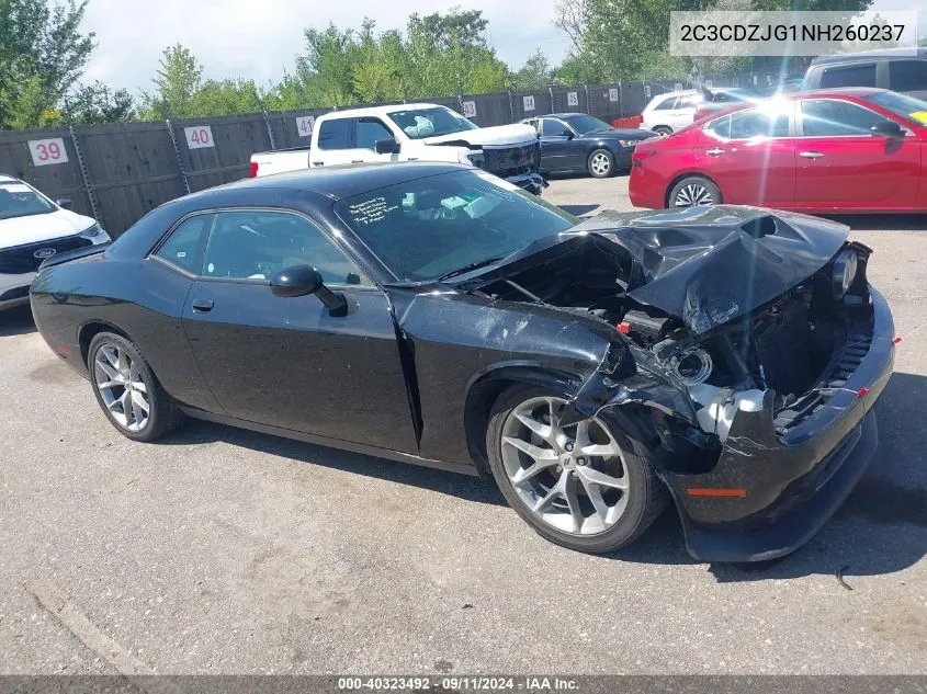 2022 Dodge Challenger Gt VIN: 2C3CDZJG1NH260237 Lot: 40323492