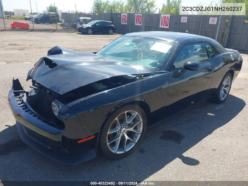 2022 Dodge Challenger Gt VIN: 2C3CDZJG1NH260237 Lot: 40323492