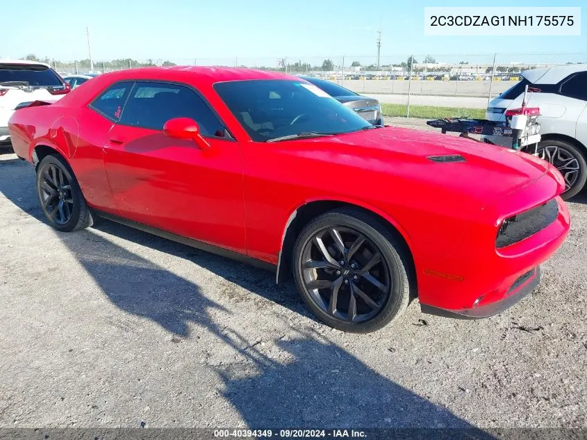 2022 Dodge Challenger Sxt VIN: 2C3CDZAG1NH175575 Lot: 40394349