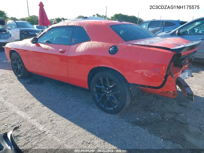 2022 Dodge Challenger Sxt VIN: 2C3CDZAG1NH175575 Lot: 40394349