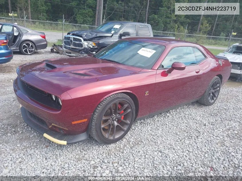 2022 Dodge Challenger R/T Scat Pack VIN: 2C3CDZFJ4NH223719 Lot: 40436342