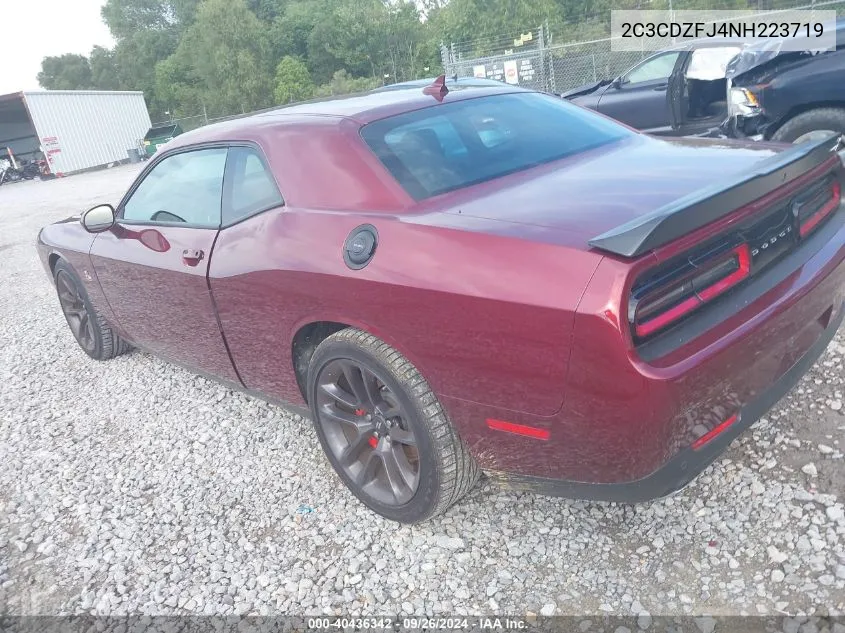 2022 Dodge Challenger R/T Scat Pack VIN: 2C3CDZFJ4NH223719 Lot: 40436342