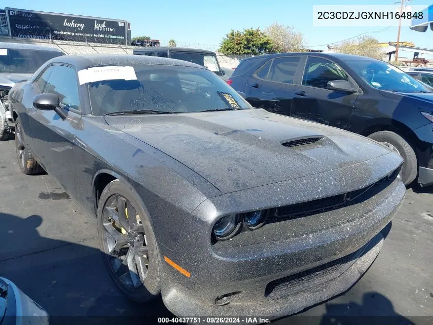 2022 Dodge Challenger Gt VIN: 2C3CDZJGXNH164848 Lot: 40437751