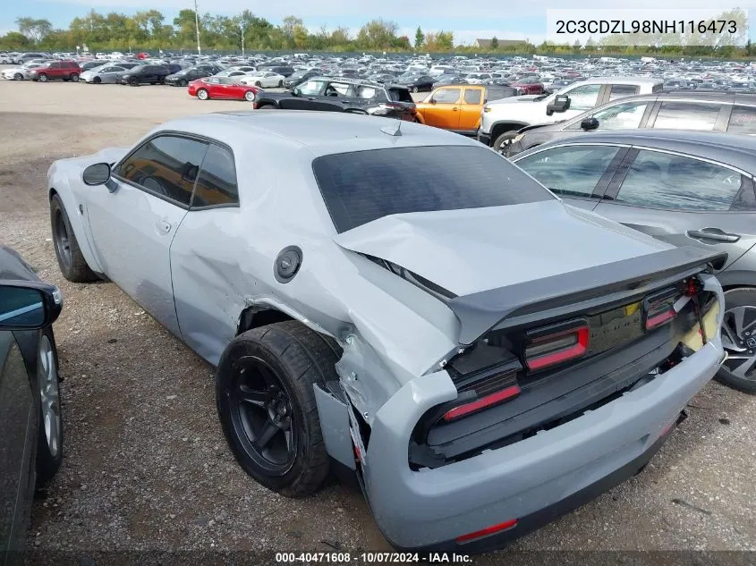 2022 Dodge Challenger Srt Super Stock VIN: 2C3CDZL98NH116473 Lot: 40471608