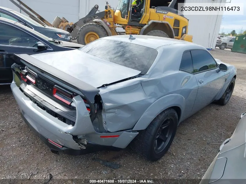 2022 Dodge Challenger Srt Super Stock VIN: 2C3CDZL98NH116473 Lot: 40471608