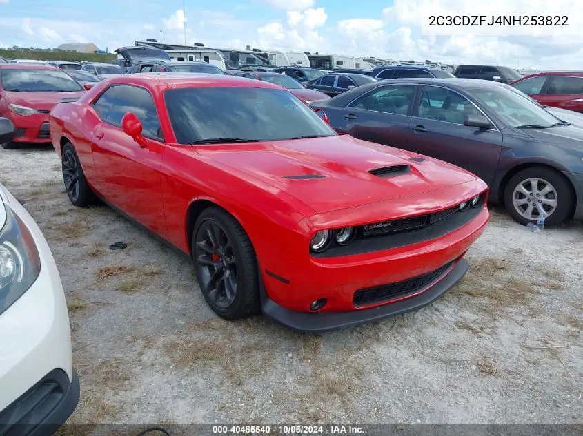 2022 Dodge Challenger R/T Scat Pack VIN: 2C3CDZFJ4NH253822 Lot: 40485540