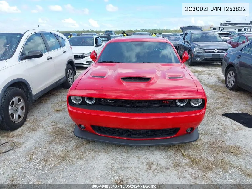 2022 Dodge Challenger R/T Scat Pack VIN: 2C3CDZFJ4NH253822 Lot: 40485540