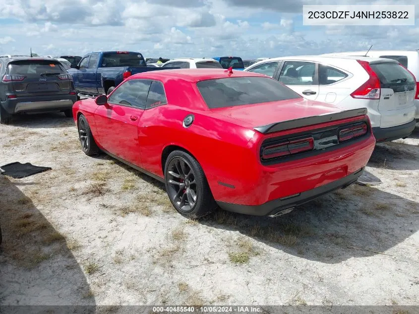 2022 Dodge Challenger R/T Scat Pack VIN: 2C3CDZFJ4NH253822 Lot: 40485540