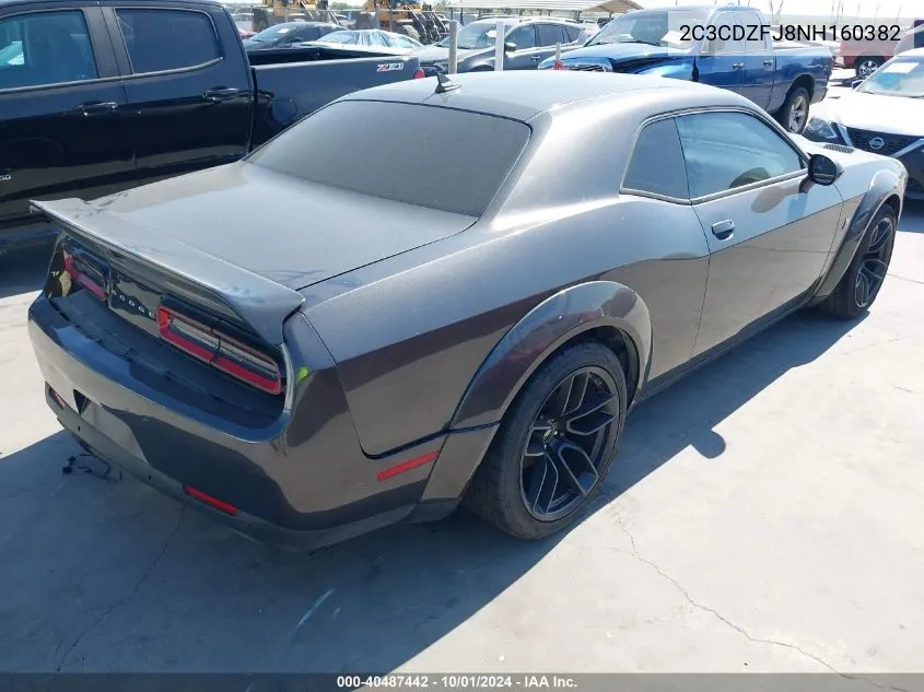 2022 Dodge Challenger R/T Scat Pack Widebody VIN: 2C3CDZFJ8NH160382 Lot: 40487442