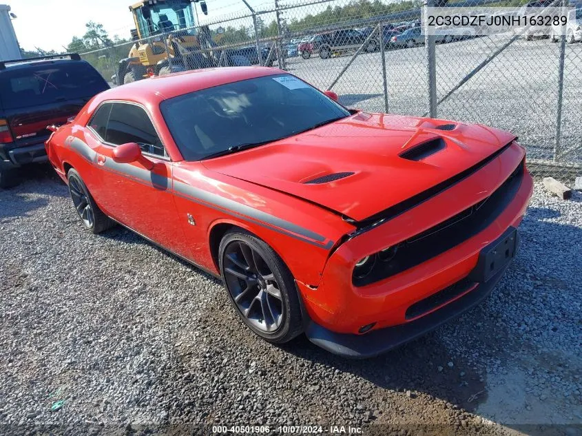 2022 Dodge Challenger R/T Scat Pack VIN: 2C3CDZFJ0NH163289 Lot: 40501906