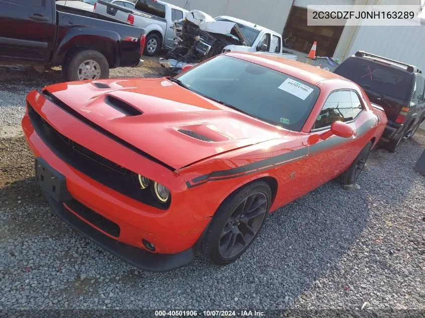 2022 Dodge Challenger R/T Scat Pack VIN: 2C3CDZFJ0NH163289 Lot: 40501906