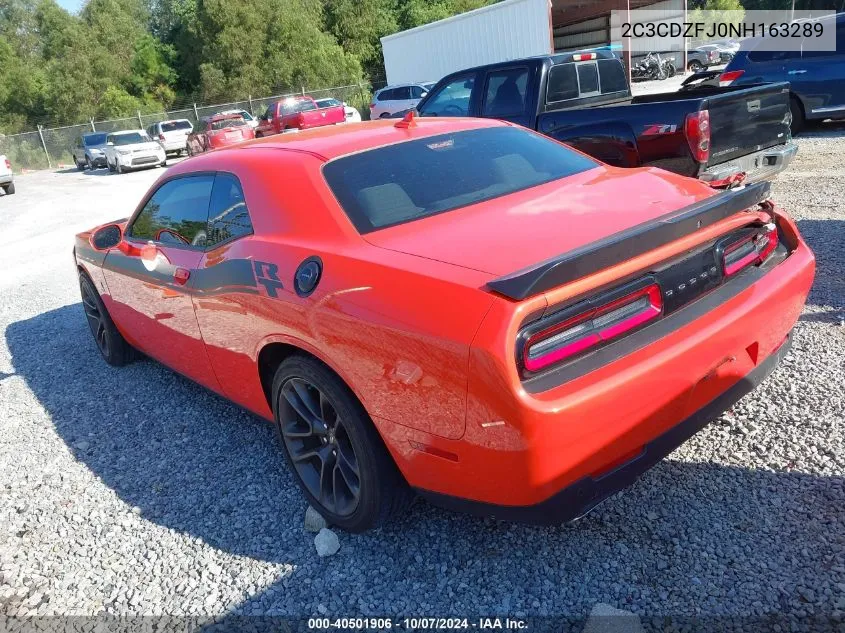 2022 Dodge Challenger R/T Scat Pack VIN: 2C3CDZFJ0NH163289 Lot: 40501906