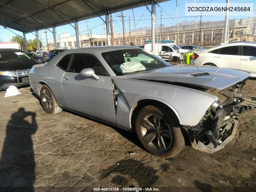 2022 Dodge Challenger Sxt VIN: 2C3CDZAG6NH245684 Lot: 40513785