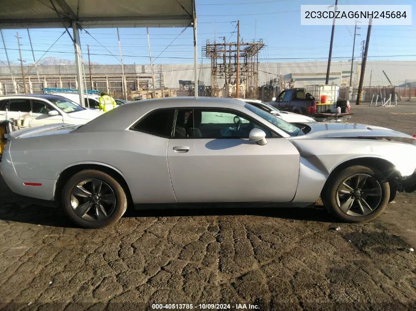 2022 Dodge Challenger Sxt VIN: 2C3CDZAG6NH245684 Lot: 40513785