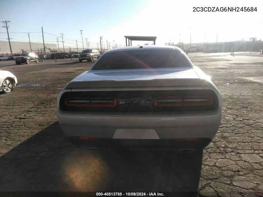 2022 Dodge Challenger Sxt VIN: 2C3CDZAG6NH245684 Lot: 40513785