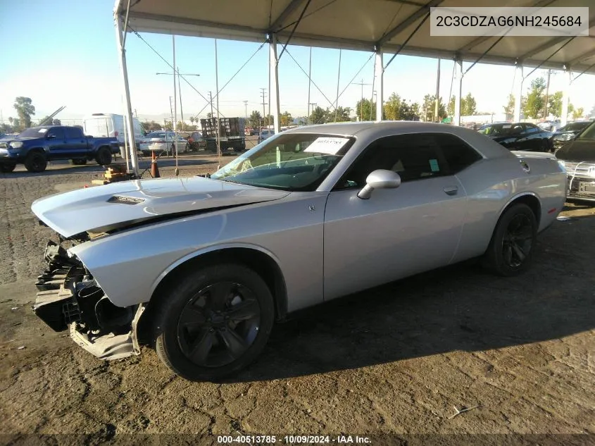 2022 Dodge Challenger Sxt VIN: 2C3CDZAG6NH245684 Lot: 40513785