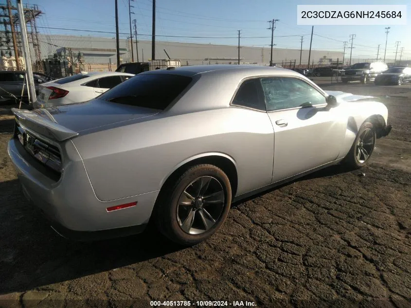 2022 Dodge Challenger Sxt VIN: 2C3CDZAG6NH245684 Lot: 40513785