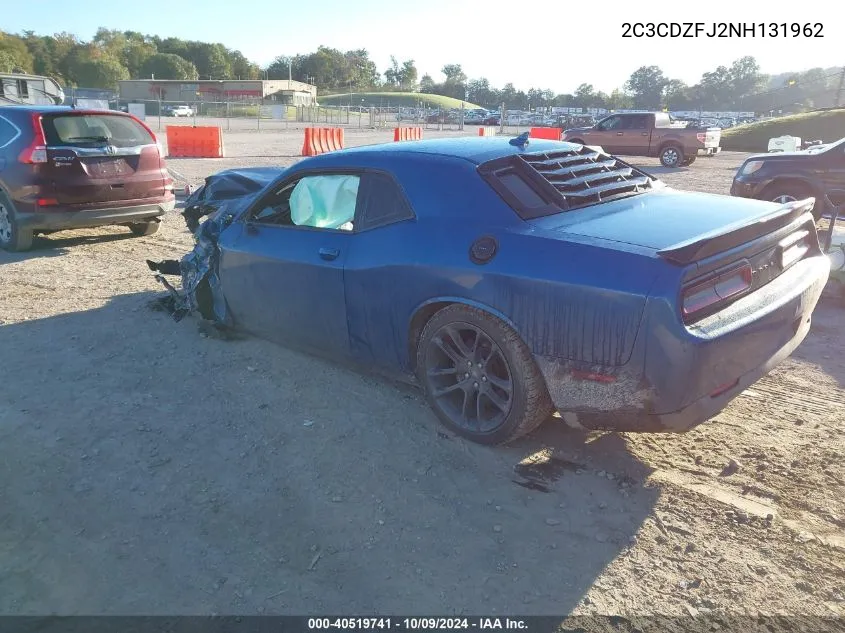 2022 Dodge Challenger R/T Scat Pack VIN: 2C3CDZFJ2NH131962 Lot: 40519741