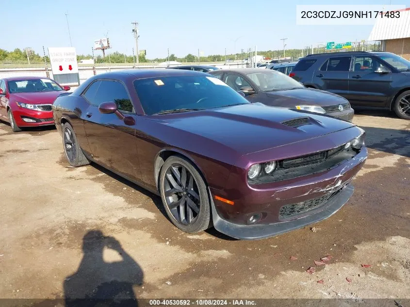 2022 Dodge Challenger Gt VIN: 2C3CDZJG9NH171483 Lot: 40530592