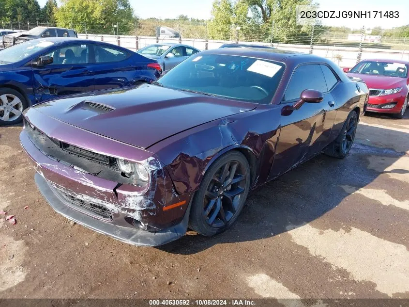 2022 Dodge Challenger Gt VIN: 2C3CDZJG9NH171483 Lot: 40530592