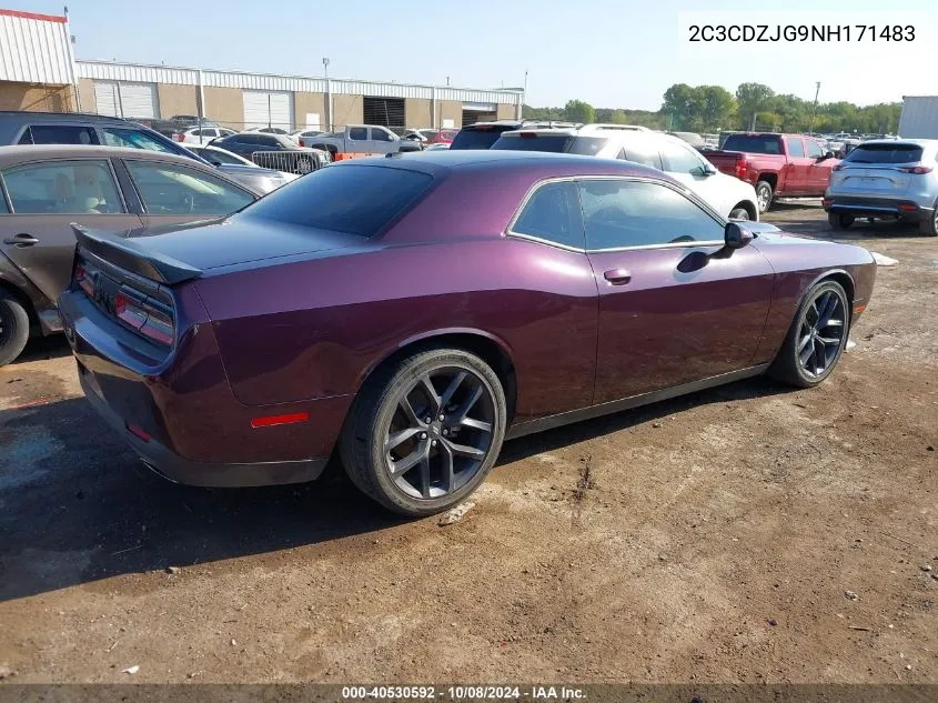 2022 Dodge Challenger Gt VIN: 2C3CDZJG9NH171483 Lot: 40530592