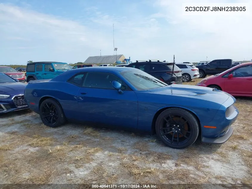 2022 Dodge Challenger R/T Scat Pack VIN: 2C3CDZFJ8NH238305 Lot: 40541371