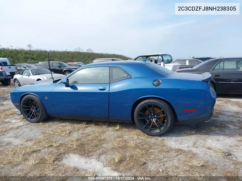 2022 Dodge Challenger R/T Scat Pack VIN: 2C3CDZFJ8NH238305 Lot: 40541371