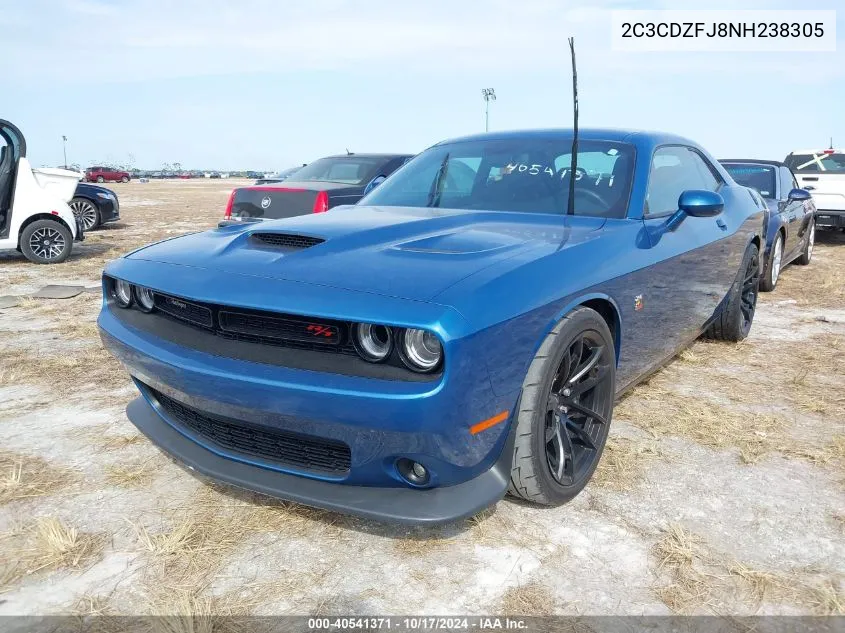 2022 Dodge Challenger R/T Scat Pack VIN: 2C3CDZFJ8NH238305 Lot: 40541371