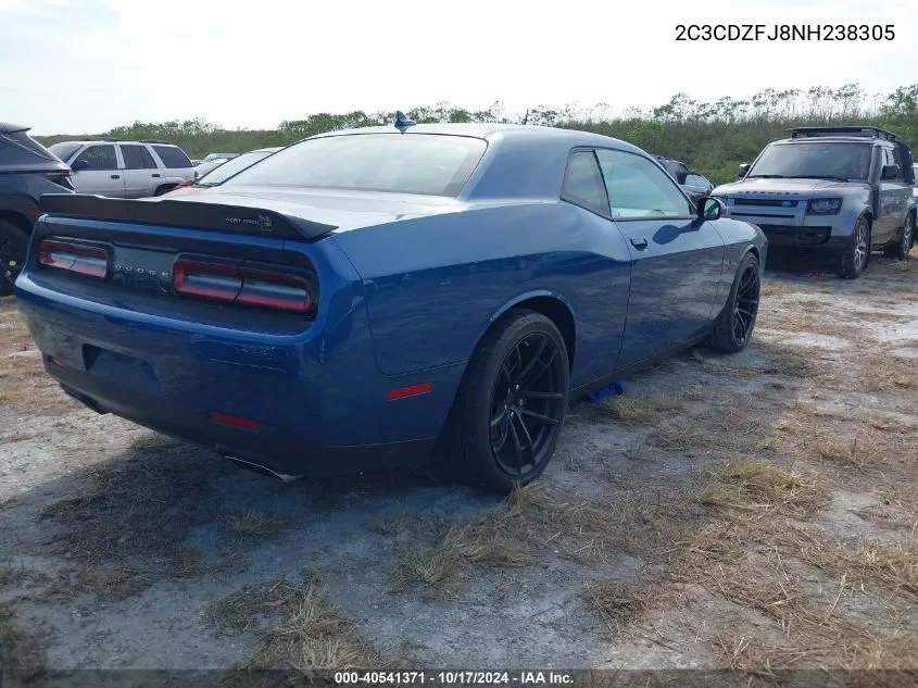 2022 Dodge Challenger R/T Scat Pack VIN: 2C3CDZFJ8NH238305 Lot: 40541371