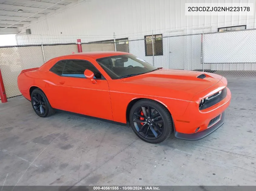 2022 Dodge Challenger Gt VIN: 2C3CDZJG2NH223178 Lot: 40561555