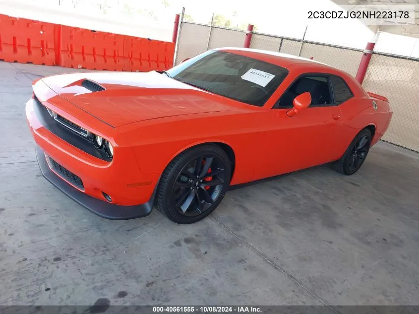 2022 Dodge Challenger Gt VIN: 2C3CDZJG2NH223178 Lot: 40561555