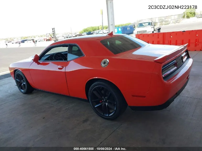 2022 Dodge Challenger Gt VIN: 2C3CDZJG2NH223178 Lot: 40561555