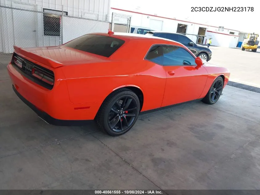 2022 Dodge Challenger Gt VIN: 2C3CDZJG2NH223178 Lot: 40561555