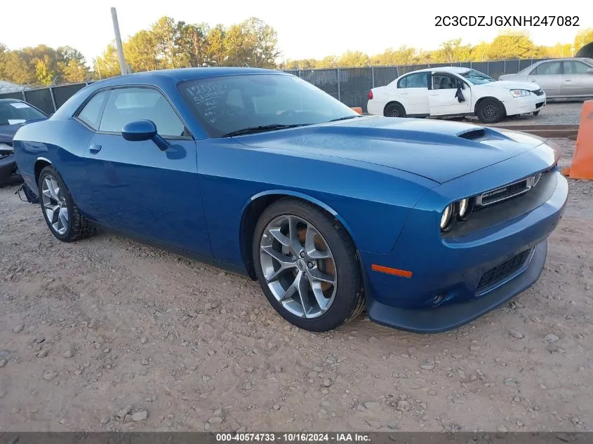 2022 Dodge Challenger Gt VIN: 2C3CDZJGXNH247082 Lot: 40574733