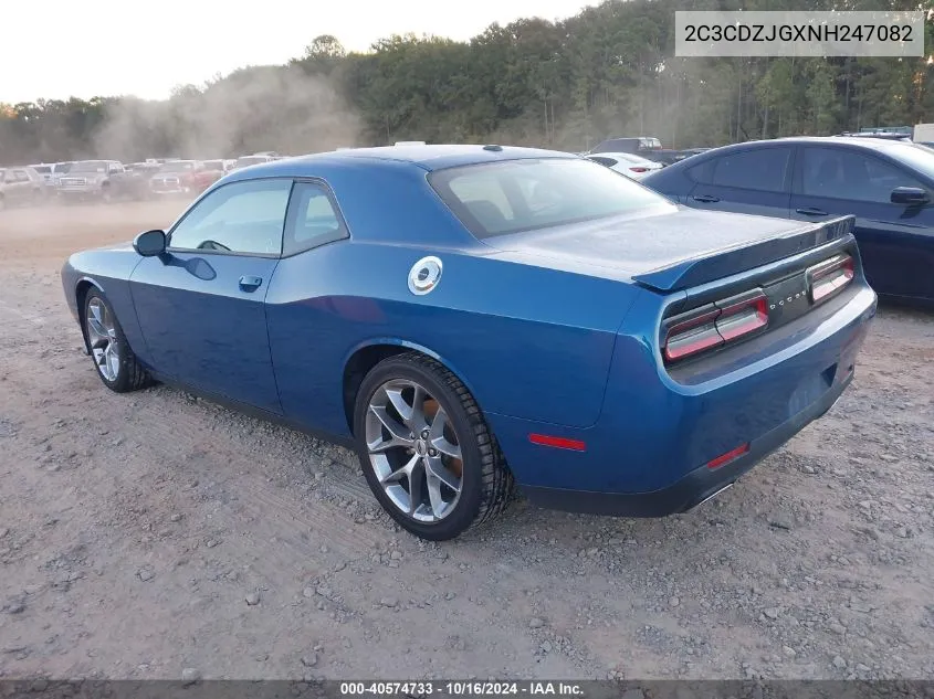 2022 Dodge Challenger Gt VIN: 2C3CDZJGXNH247082 Lot: 40574733