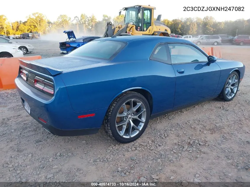 2022 Dodge Challenger Gt VIN: 2C3CDZJGXNH247082 Lot: 40574733