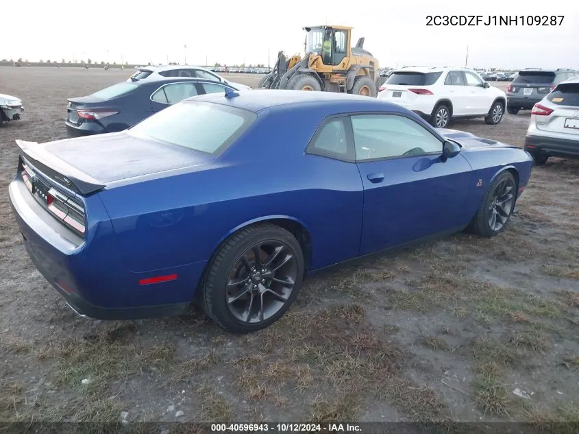 2022 Dodge Challenger R/T Scat Pack VIN: 2C3CDZFJ1NH109287 Lot: 40596943