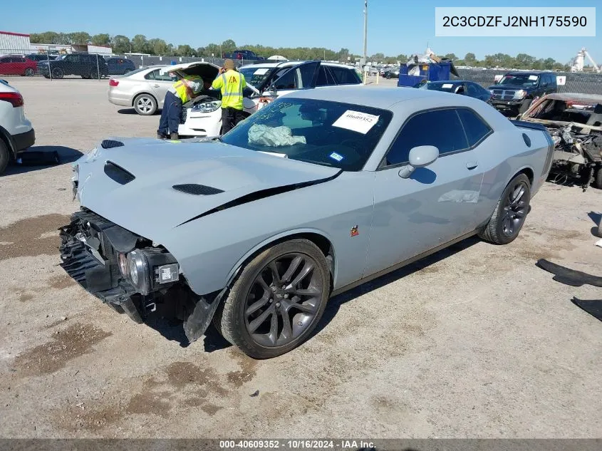 2022 Dodge Challenger R/T Scat Pack VIN: 2C3CDZFJ2NH175590 Lot: 40609352