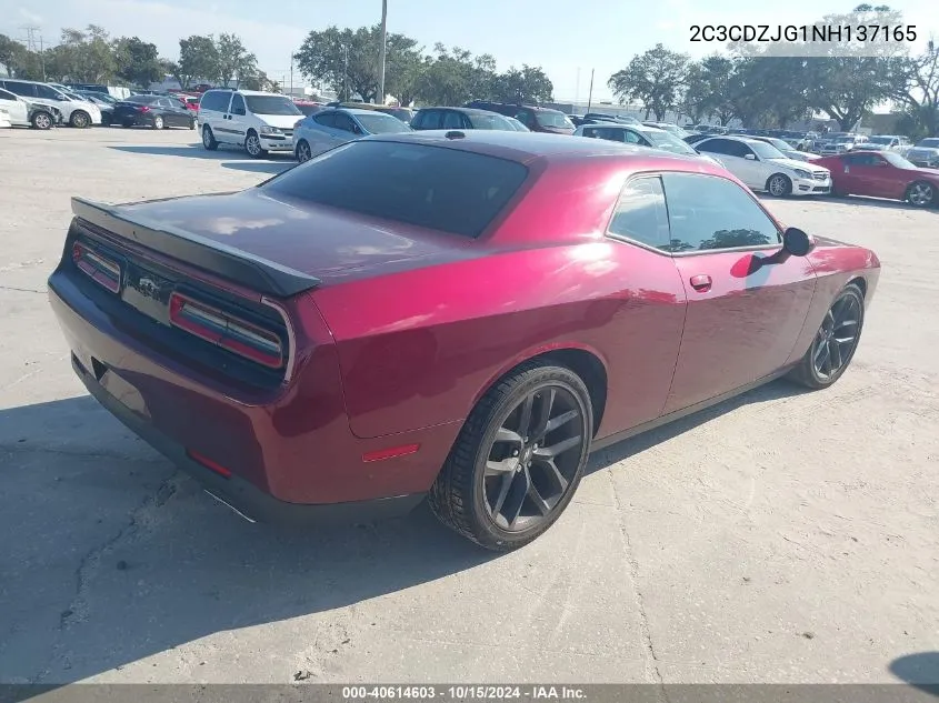 2022 Dodge Challenger Gt VIN: 2C3CDZJG1NH137165 Lot: 40614603