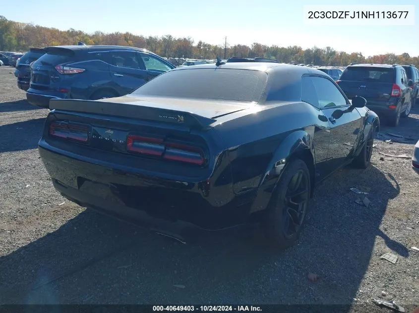 2022 Dodge Challenger R/T Scat Pack VIN: 2C3CDZFJ1NH113677 Lot: 40649403