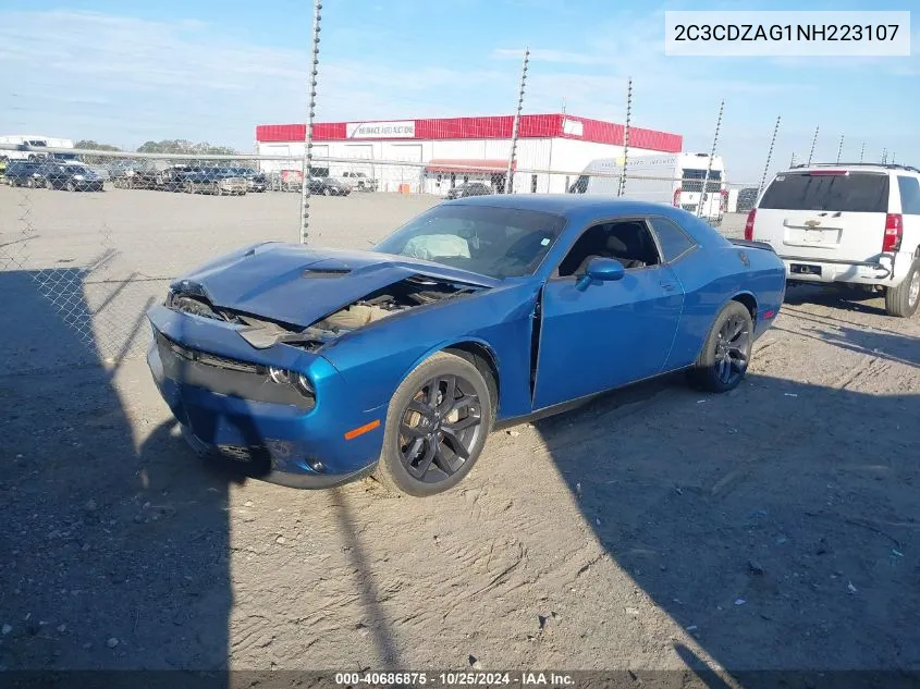 2022 Dodge Challenger Sxt VIN: 2C3CDZAG1NH223107 Lot: 40686875