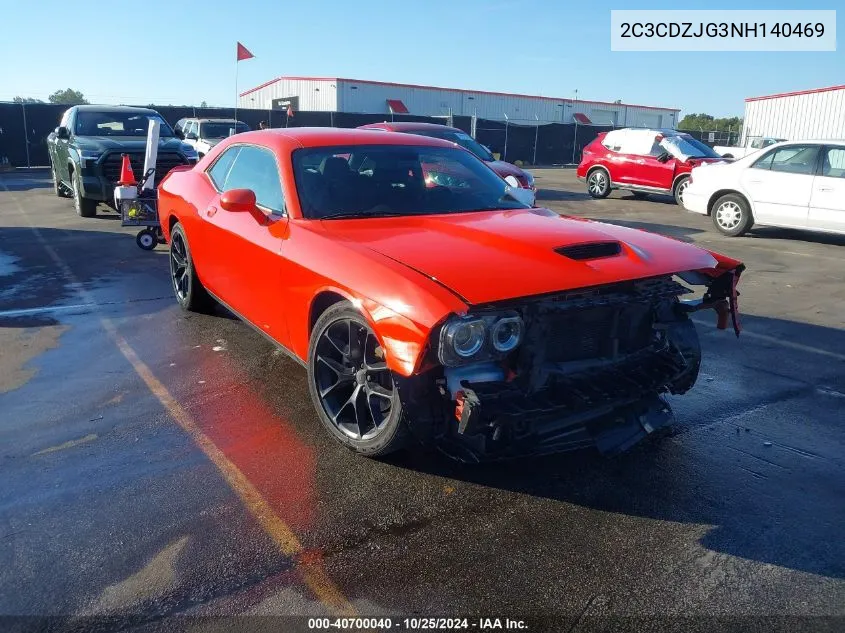 2022 Dodge Challenger Gt VIN: 2C3CDZJG3NH140469 Lot: 40700040