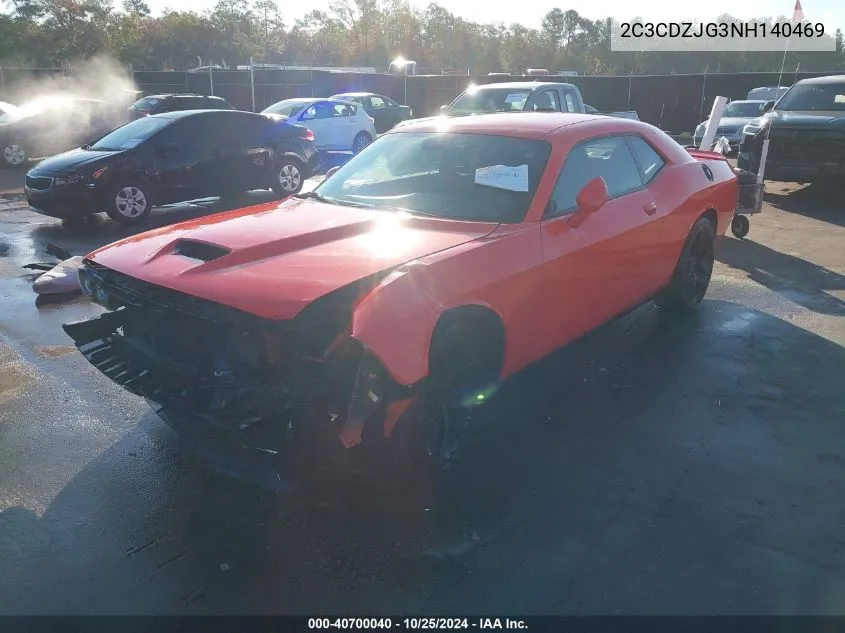 2022 Dodge Challenger Gt VIN: 2C3CDZJG3NH140469 Lot: 40700040