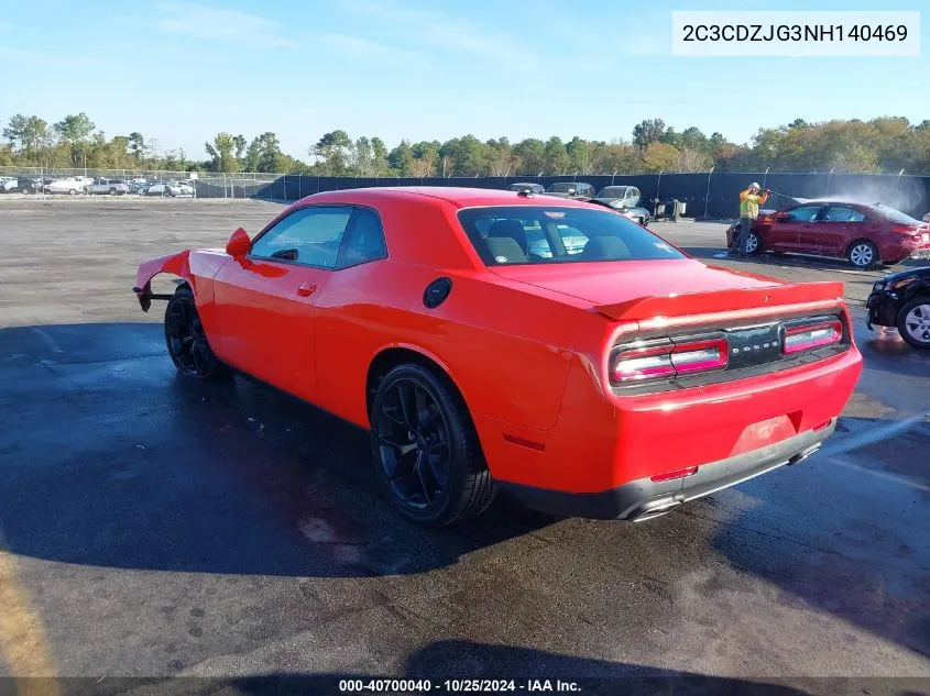 2022 Dodge Challenger Gt VIN: 2C3CDZJG3NH140469 Lot: 40700040