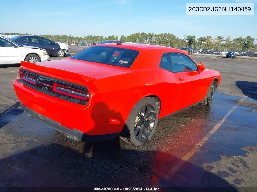 2022 Dodge Challenger Gt VIN: 2C3CDZJG3NH140469 Lot: 40700040