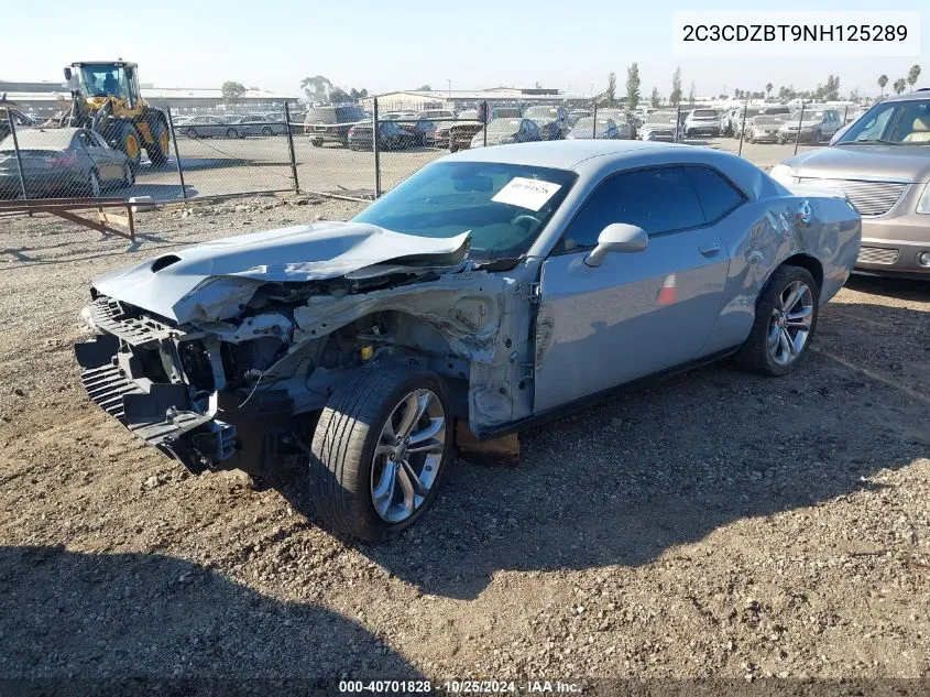 2022 Dodge Challenger R/T VIN: 2C3CDZBT9NH125289 Lot: 40701828